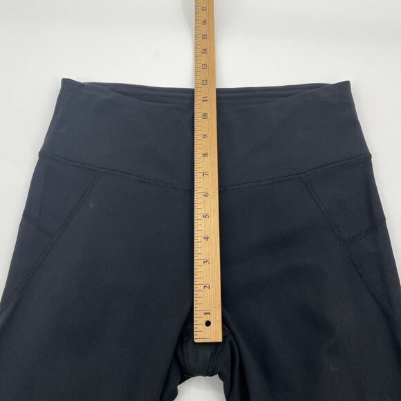 ATHLETA Black Leggings Size S Ankle Full Length High Waist Reflective Detail - Picture 6 of 7